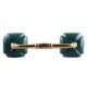 Solid Forest Green Square Ceramic Bridge Handle